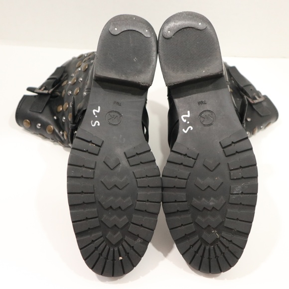 Michael Kors Boots Size 7.5 Leather Studded Boots - Picture 7 of 8